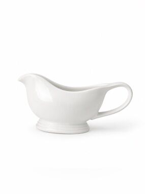 Cost Plus World Market White Ceramic Gravy Boat